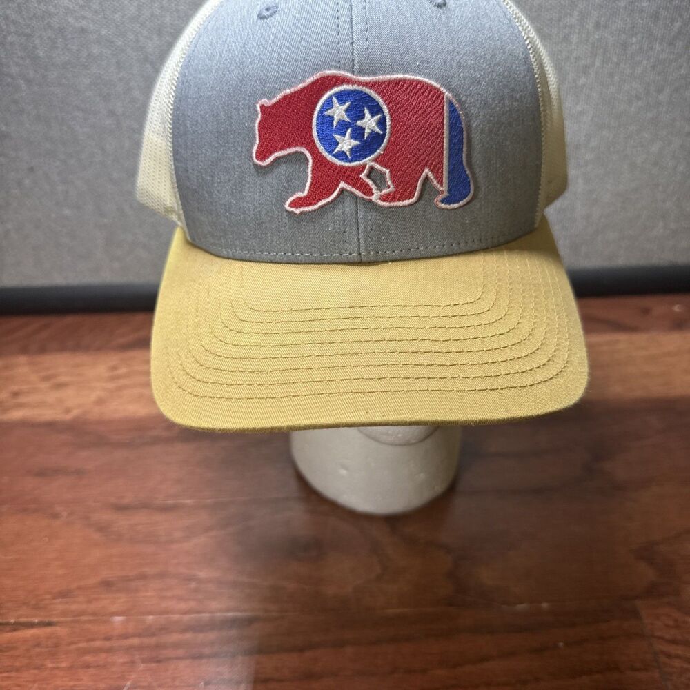 Tennessee State Bear Patch Trucker SnapBack Hat - Richardson